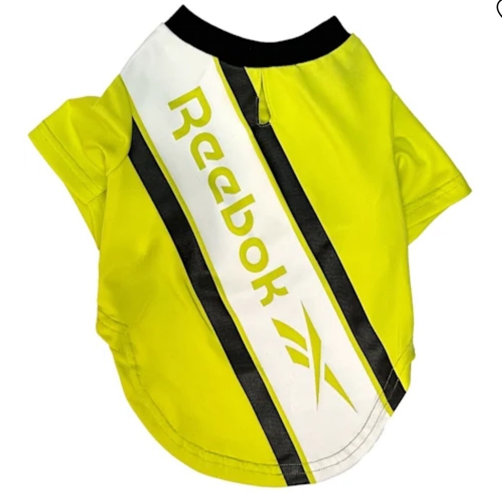 NWT neon Reebok dog tee t-shirt M